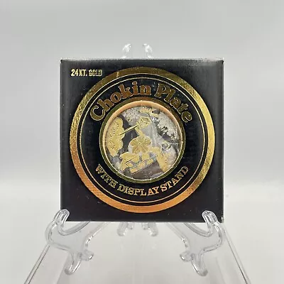 Buy The Art Of Chokin Japan 24K Gold Edged Plate Samurai Warriors With Box & Stand • 12.99£