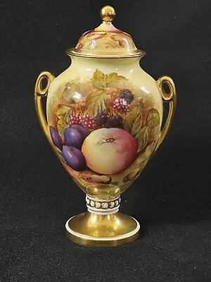 Buy An Aynsley Bone China Orchard Gold Lidded Urn & Cover By D. JONES • 45£