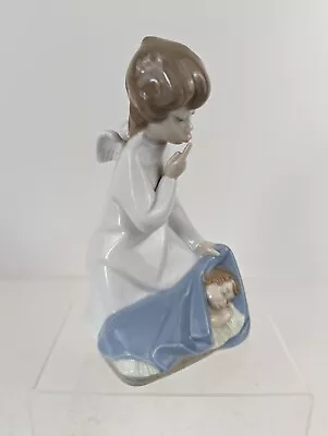 Buy Lladro Figurine Angel With Child 4635 Angel Con Nino Glazed Retired 1969-2002 • 29.99£