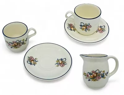 Buy VTG Carrigaline Pottery Ceramic 2 Tea Cups & Saucers And Creamer Flowers Ireland • 17.13£