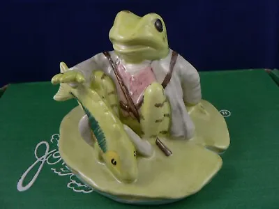 Buy BESWICK BEATRIX POTTER JEREMY FISHER CATCHES A FISH BP10a V Cut Out BOXED • 84.95£