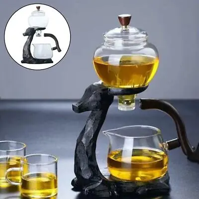 Buy Clear Tea Set Semi-automatic Magnetic Glass Teapot Water Diversion • 37.12£