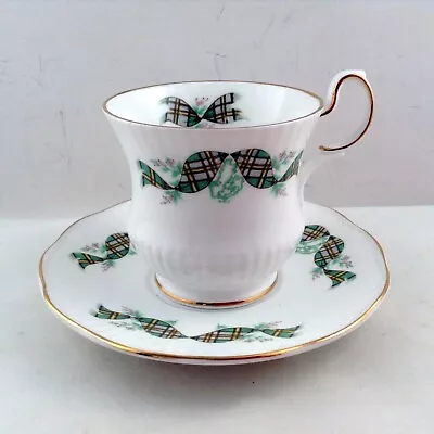 Buy Queen’s Rosina Tea Cup And Saucer Cape Breton Tartan Fine Bone China England • 28.50£