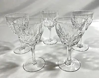 Buy 5 Piece Crystal Glassware Set Stuart England 4 3/4 X 2 5/8 Fine Wine Dinnerware • 80.74£