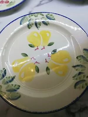 Buy Studio Poole Pottery Hand Painted Dorset Fruits Dinner Plate PEAR 10 1/4  • 21.99£