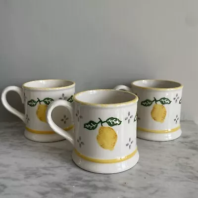 Buy Laura Ashley Set Of Three Summer Fruits Lemon Mugs • 25£