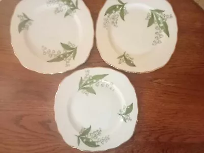 Buy Royal Vale, Lily Of The Valley, 3 Side Plates • 10£