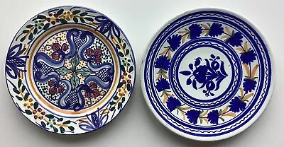 Buy Lovely Vintage Spanish Pintado A Mano Decorative Wall Plate + One Other - VGC • 6£
