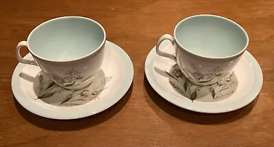 Buy Vintage Foley Bone China 2 Tea Cups And Saucers • 5£
