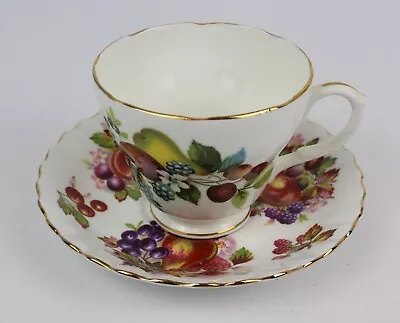 Buy Royal Albert Duchess Tea Cup & Saucer Bone China Fruit Design Gold Trim England • 13.26£