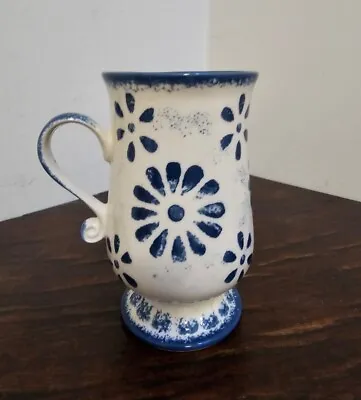 Buy Presingoll Pottery Blue Cream Mug Tall - 6 Available • 12.95£