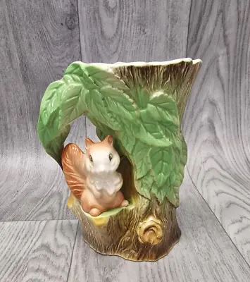 Buy Vintage Withernsea Eastgate Pottery Fauna Vase With Squirrel Retro Kitsch Decor • 11.50£