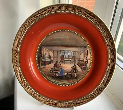 Buy Prattware Pot Lid Small  Plate Shakespeare Birthplace Interior View Unusual ! • 11.99£