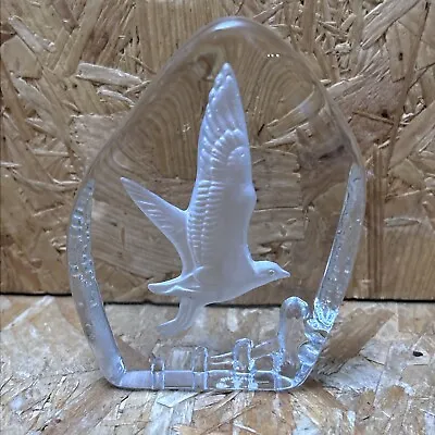 Buy Wedgewood Crystal Glass Bird Paperweight - Seagull Gull - 11 X 8.5cm • 8.99£