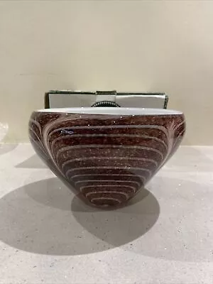 Buy PORTMEIRION 21.5 Cm Echo Heavy Base Amethyst Glass Bowl NEW • 29.99£