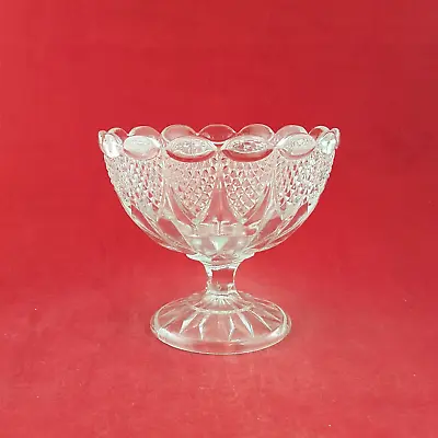 Buy Vintage Crystal Pedestal Bowl - 7927 O/A • 25£