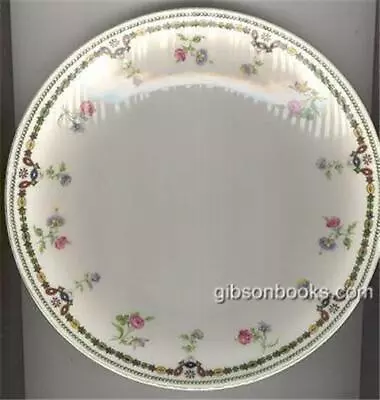 Buy Tressemannes Vogt Limoges China Luncheon Plate Floral Border Vintage Dinnerware • 19.05£