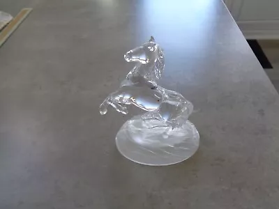 Buy Stunning Vintage Crystal D'Arques Horse Figurine. Clear Crystal Glass • 6£