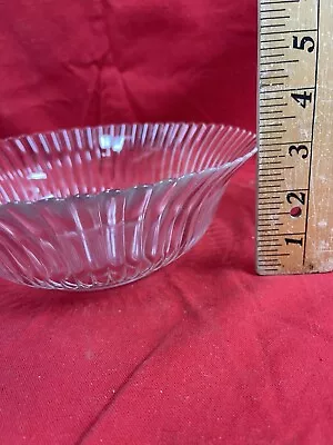 Buy Vintage Petal Ware Depression Serving Bowl Clear Glass 8 1/2” • 8.50£