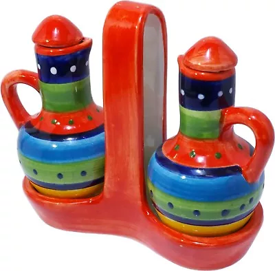Buy Oil & Vinegar Set 20 Cm X 17 Cm Traditional Spanish Handmade Ceramic Pottery • 24.99£