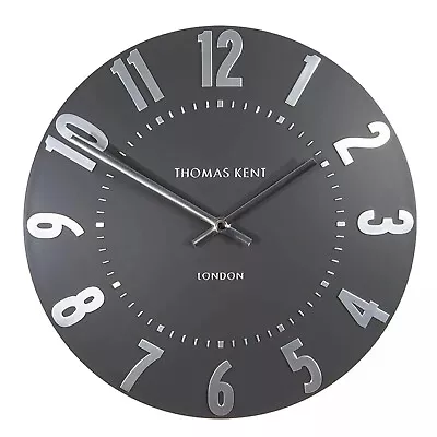 Buy Thomas Kent Mulberry Wall Clock Graphite Silver - 12 Inch (30cm) John Lewis • 29.99£