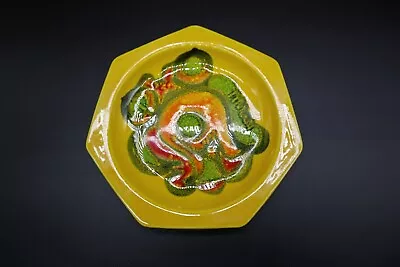 Buy Poole Pottery Abstract Delphis Heptagon 42 Plate Dish Signed Retro • 24.99£