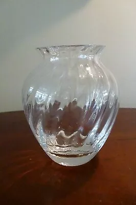 Buy Dartington Frank Thrower Ripple Design Crystal Vase - 12.5 Cm Tall - VGC • 9.99£