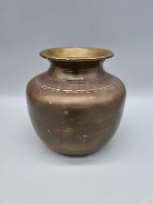 Buy Solid Brass Water Carrying Vessel Traditional Indian Water Drinking Lota • 35£