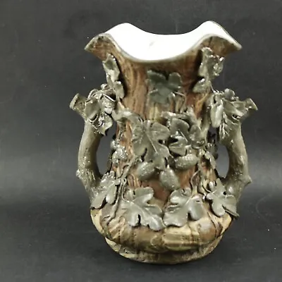 Buy Antique Mettlach Villeroy & Boch Vase 1844-60 Tree Form Vase Exhibition Quality • 65£