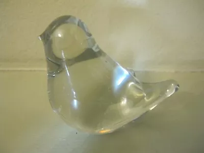 Buy Vintage Scandinavian Art Glass Bird Figurine, Signed • 5.99£