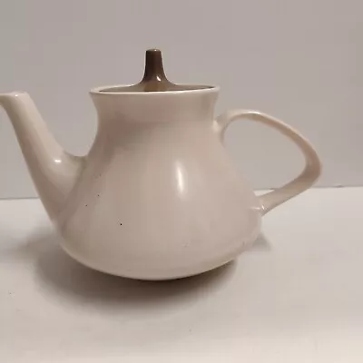Buy Poole Pottery Twintone Mushroom Sepia Teapot /coffee Pot • 25.99£