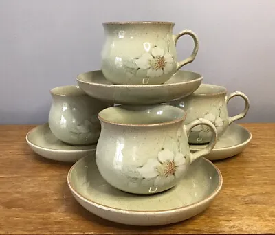 Buy 4xDENBY Daybreak -Teacups And Saucers • 14.99£