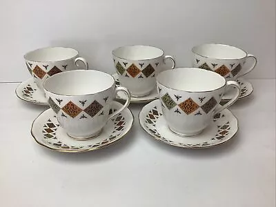 Buy Colclough Crispin 5 X Large / Breakfast Cups & Saucer Very Very Rare • 16.99£