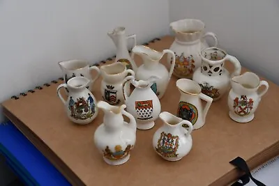 Buy Vintage Crested China Job Lot No.2  Of 12 Different Jugs • 11.50£