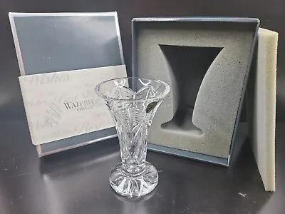 Buy Waterford Best Wishes 6  Vase Clear Cut Etch Bow Crystal Glassware Giftware Box  • 75.84£