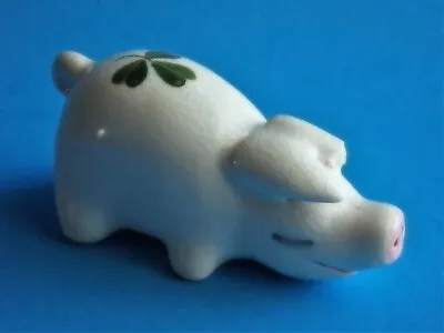 Buy Plichta London England RARE Pig Figurine Miniature Bovey Wemyss Clover *CHIPPED* • 22.28£