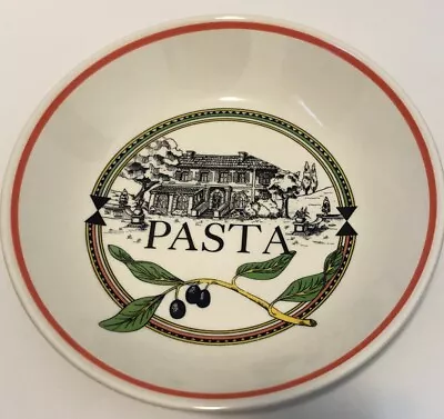 Buy Ironstone Tableware Pasta Bowl  Olive Branch  11” Diameter Italy Vintage • 24£