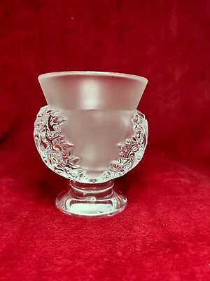 Buy Lalique  St Cloud  Acanthus Leaf Pattern Vase, Fully Signed To Base Circa 1980 • 245£