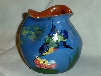 Buy Delightful Antique Longpark Torquay Ware Kingfisher Vase • 0.99£