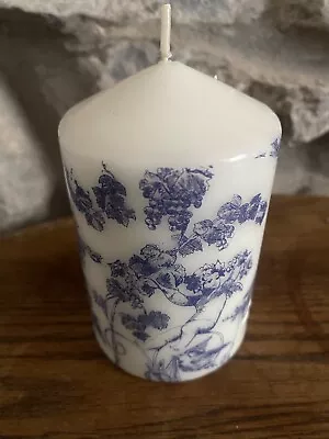 Buy Vintage Antique Tuileries Pillar Candle Toile De Jouy Spode China Blue White • 6.99£