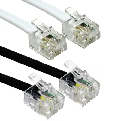 Buy RJ11 To RJ11 DSL Cable Telephone ADSL Router Lead For BT SKY Broadband Lot • 8.99£