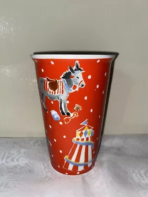 Buy LAURA ASHLEY Fairground Ceramic Beaker Cup / Pencil Holder Pot • 4.99£