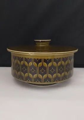 Buy Vintage Hornsea Heirloom Pottery Olive Green Tureen/Serving Dish With Lid • 19.99£