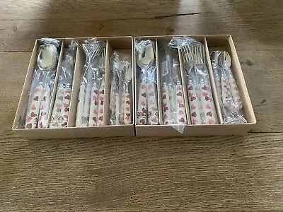 Buy Emma Bridgewater Pink Hearts Cutlery. Rare And Discontinued. 2 Sets. • 175£