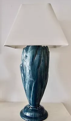 Buy Sylvac Hyacinth Leaf French Blue Table Lamp Vintage 1950s-1982 3858 • 30£