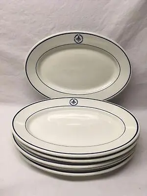 Buy Saratoga Ny Masonic Temple Oval Plate Restaurant Ware Warwick Blue White 12 Inch • 75.59£