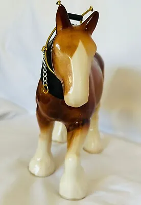 Buy Vintage Porcelain Shire Horse Ornament  9” High • 14.92£