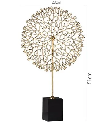Buy Luxurious Gold Copper Dandelion Sculpture Ornament Abstract Art Statue For Of... • 47.30£