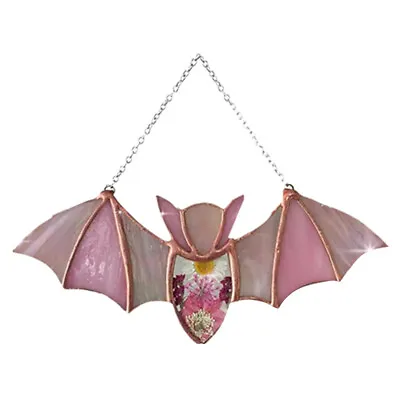 Buy Halloween Acrylic Bat Stained Glass Suncatcher Window Hanging Wall Art Decor • 3.30£
