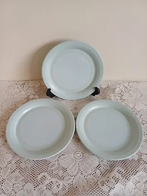 Buy Hornsea Pottery Swan Lake 17.5 Cm Side / Tea Plates X 3 - Green / Blue • 12£